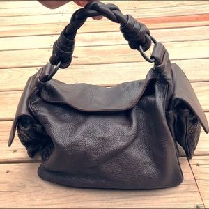 BOTTEGA VENETA Leather Cervo Cocker Hobo Handbag